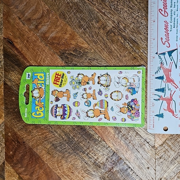 Vintage Garfield Mello Smello Easter sticker sheet stickers sealed - Picture 2 of 6